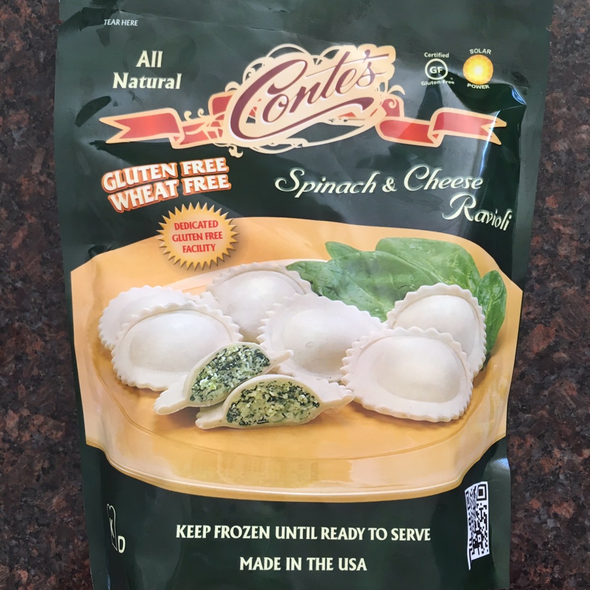 Conte Ravioli Spinach and Cheese Ravioli by Conte’s Pasta – The Gluten Free Suitcase